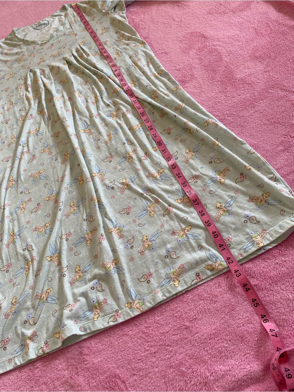 Disney Tinker Bell Nightgown Fairy Cottage Pajama Dress L 12/14 - Picture 11 of 12